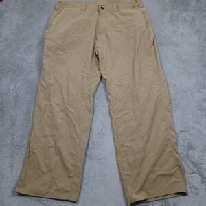 Exofficio Pants Mens 38 Brown Pockets Nylon Outdoor Hiking Activewear Tailored